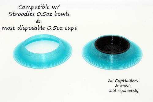Show full view: Stroodies Gecko Bowl Cup Holder, Aqua, Small/Adult slide 4 of 4