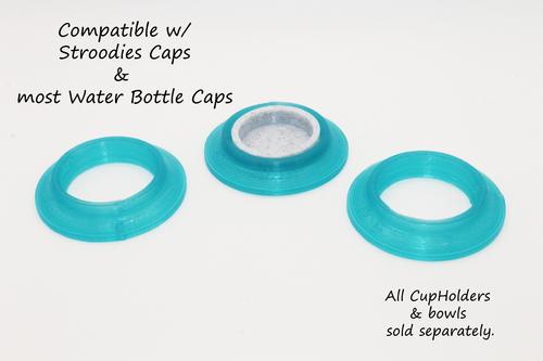 Show full view: Stroodies Gecko Bowl Cup Holder, Aqua, Small/Hatchling slide 4 of 4