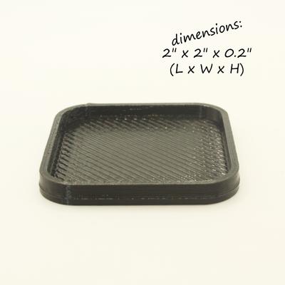 Show full view: Stroodies Leopard Geckos LitterBox, Black, 2-in slide 2 of 4