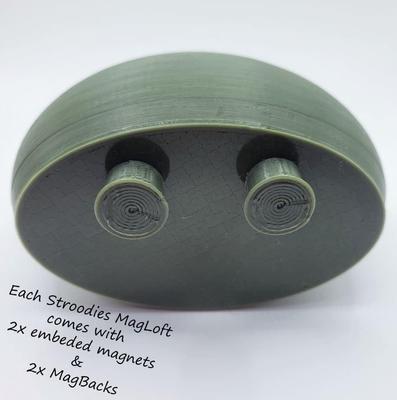 Show full view: Stroodies MagLoft Magnetic BubbleLoft Gecko Hideout, Olive Drab, Regular/Adult slide 6 of 7