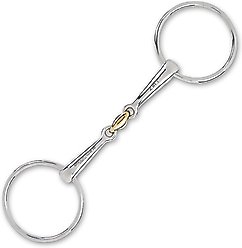 Stubben 2-in-1 Loose Ring Snaffle Horse Bit, 16-mm, 5.75-in