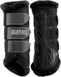 Stubben Airflow Brushing Fleece Lined Horse Boots, Black, Large