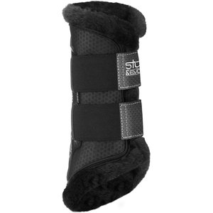 Stubben Airflow Brushing Fleece Lined Horse Boots, Black, Medium