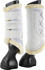 Stubben Airflow Brushing Fleece Lined Horse Boots, White, Large