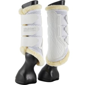 Stubben Airflow Brushing Fleece Lined Horse Boots, White, Large