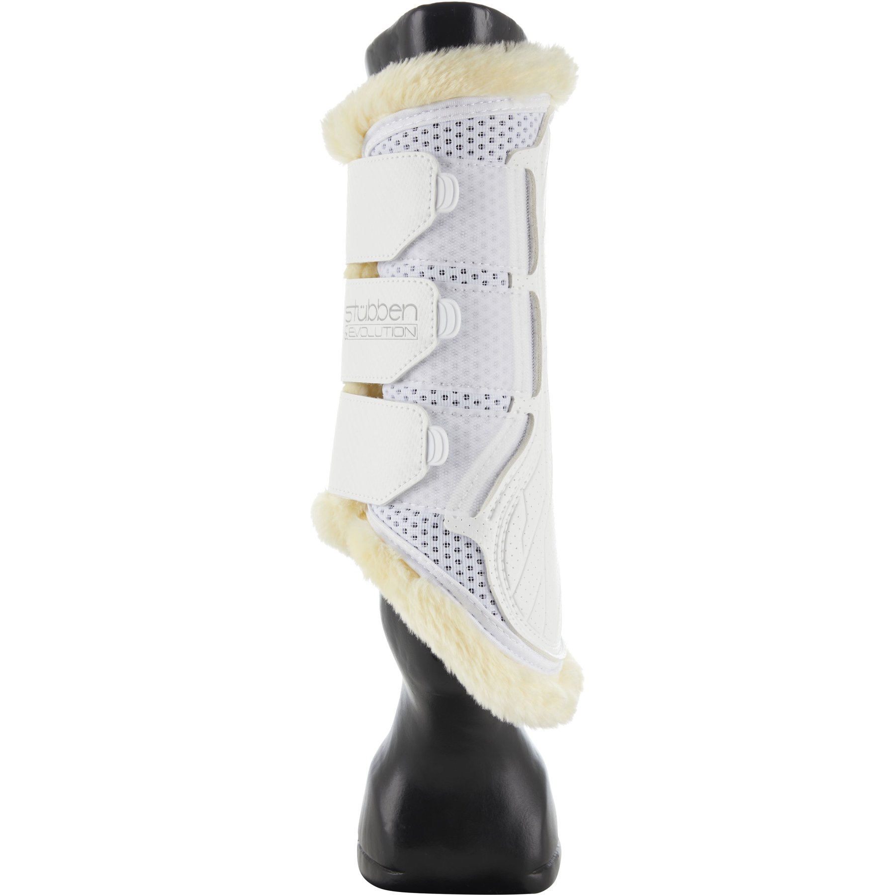 Stubben Airflow Brushing Fleece Lined Horse Boots, White, X-Large