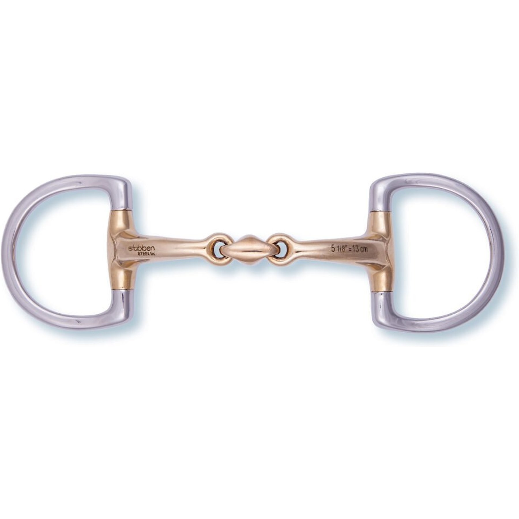 Stubben Anatomic D-Ring Horse Bit, 16-mm, 5.75-in