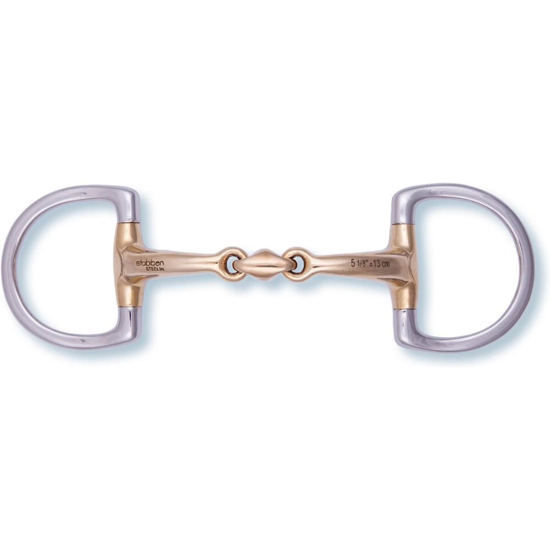 Stubben Anatomic D-Ring Horse Bit, 16-mm, 5-in