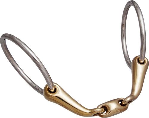 Show full view: Stubben Anatomic Loose Ring Snaffle Horse Bit, 16-mm, 5-in slide 2 of 2