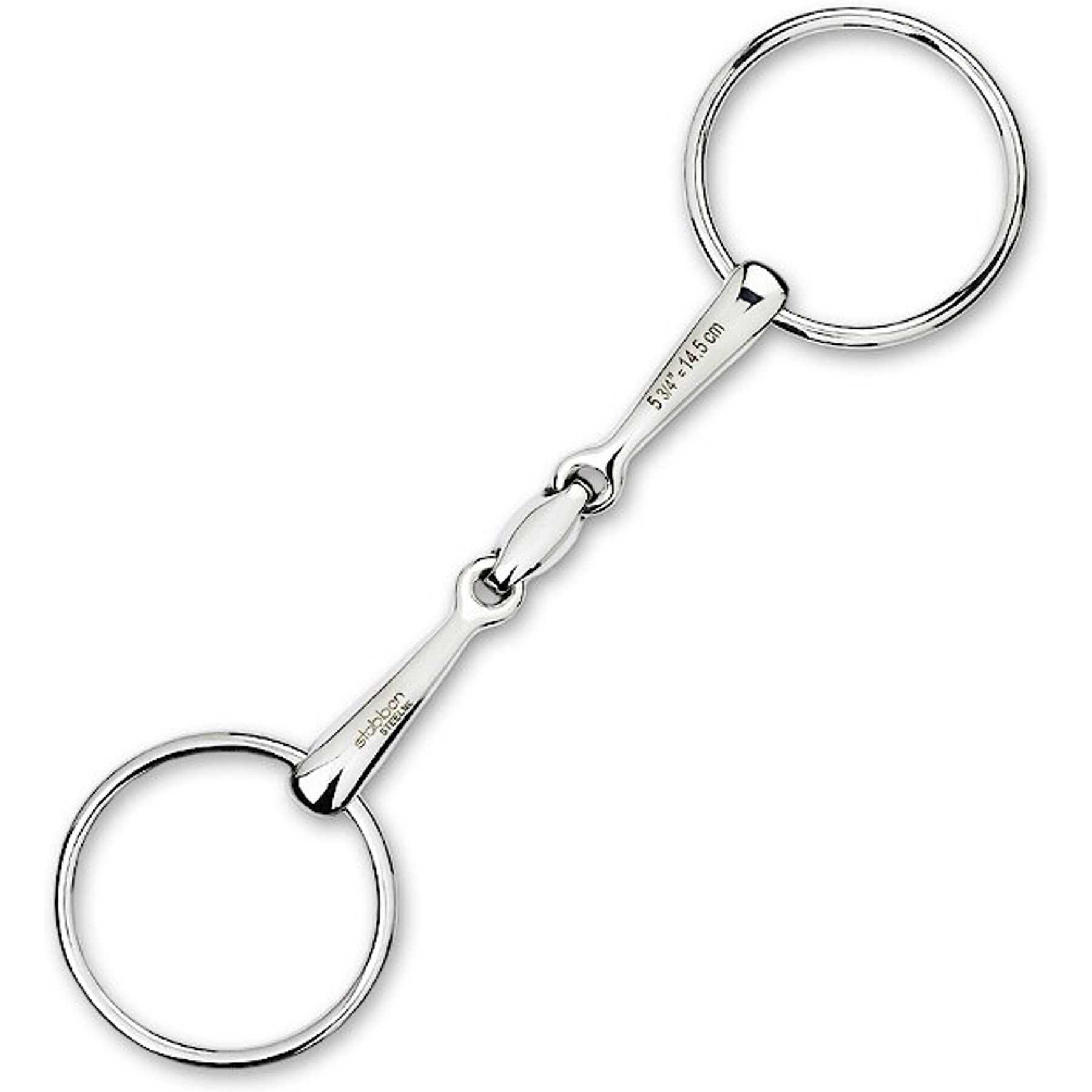 Stubben Easy-Control Loose Ring Snaffle Horse Bit, 16-mm, 5.5-in