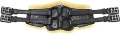 Stubben Equi-Soft Pad Lambskin Horse Girth, Black/White, 46-in