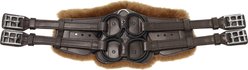Stubben Equi-Soft Pad Lambskin Horse Girth, Ebony/Brown, 24-in
