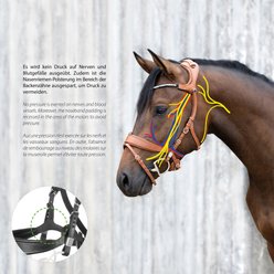 Stubben Freedom II Horse Bridle, Black, Cob slide 2 of 2