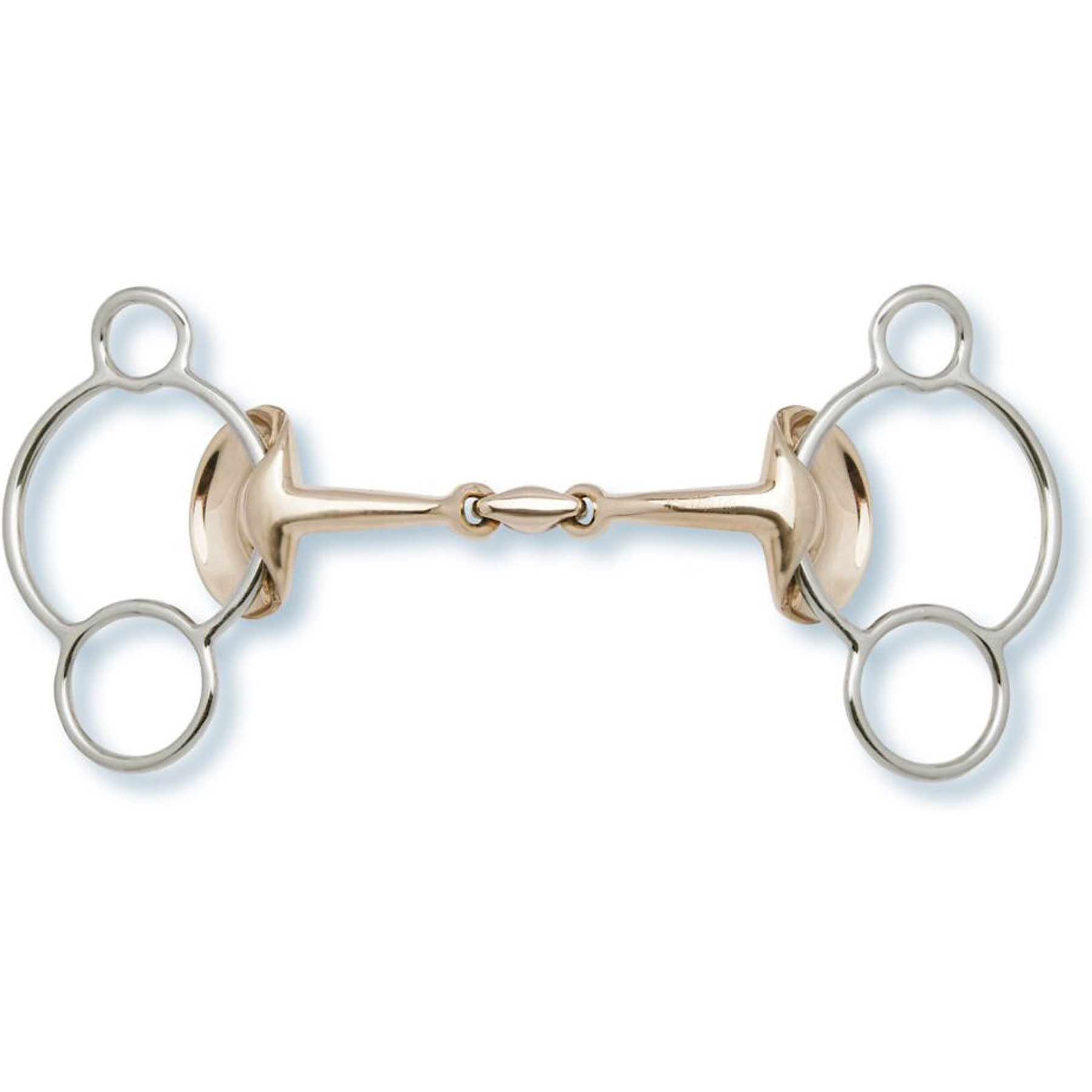 Stubben Golden Wings 3-Ring Horse Gag, 14-mm, 5.75-in