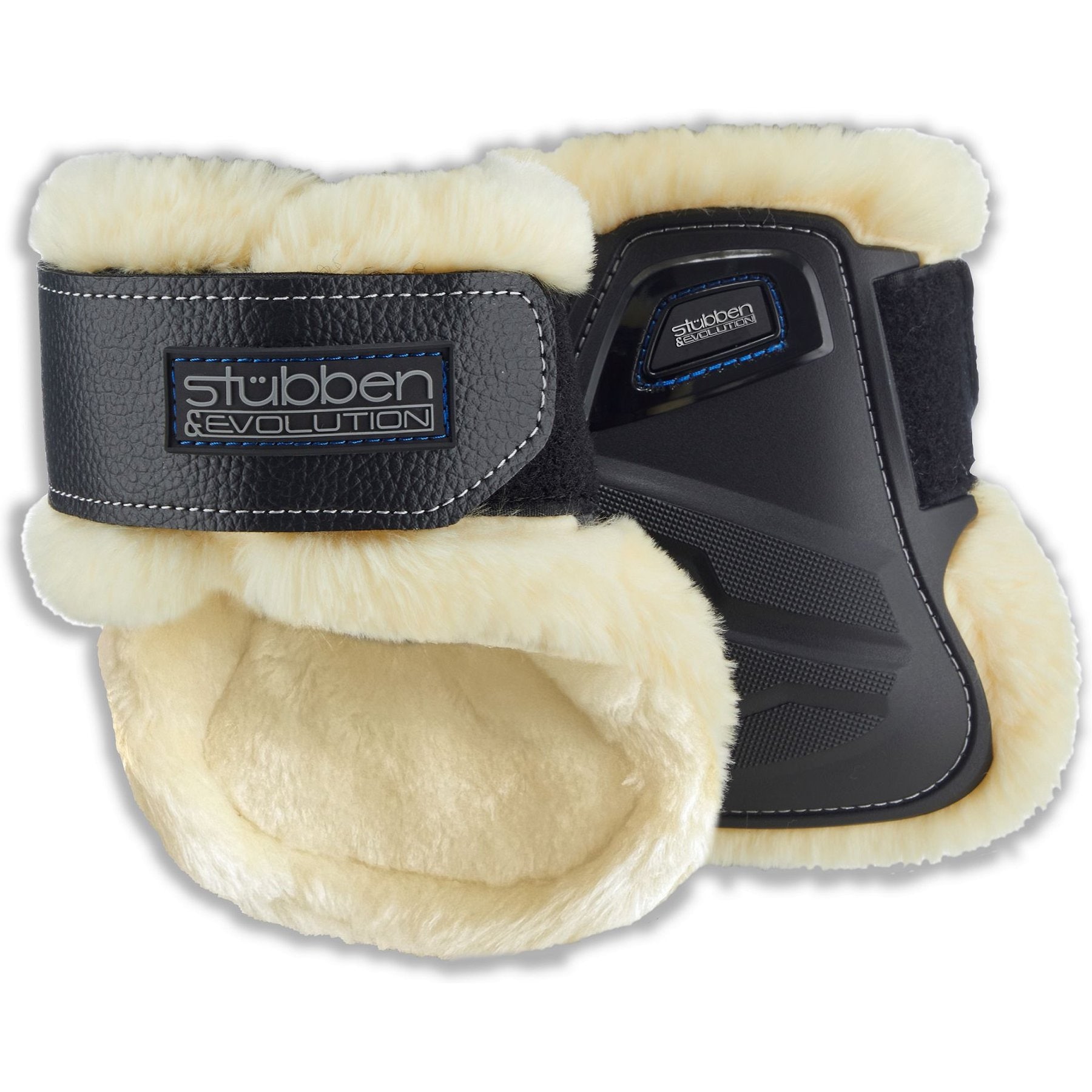 Stubben Hybrid Fetlock Fleece Lined Horse Boots, Black, Medium