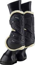 Stubben Hybrid Open Fleece Lined Front Horse Boots, Black, Large