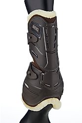 Stubben Hybrid Open Fleece Lined Front Horse Boots, Brown, Large