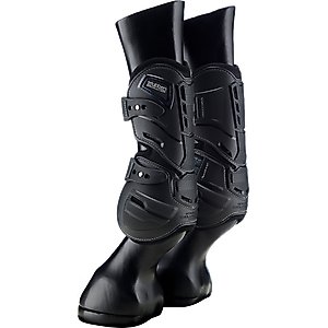 Stubben Hybrid Open Front Horse Boots, Black, Large