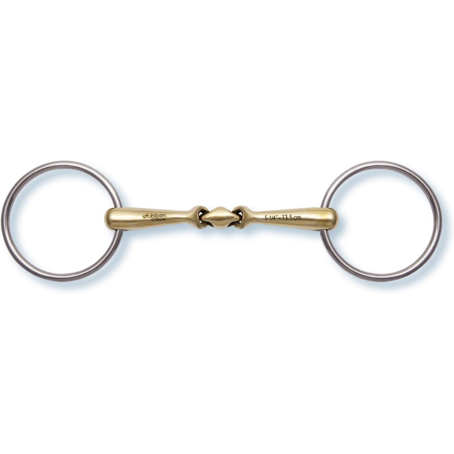 Stubben Quick Contact Loose Ring Snaffle Horse Bit, 16-mm, 5.25-in