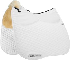 Stubben Streamline Adjuster Lambswool Dressage Horse Saddle Pad, White