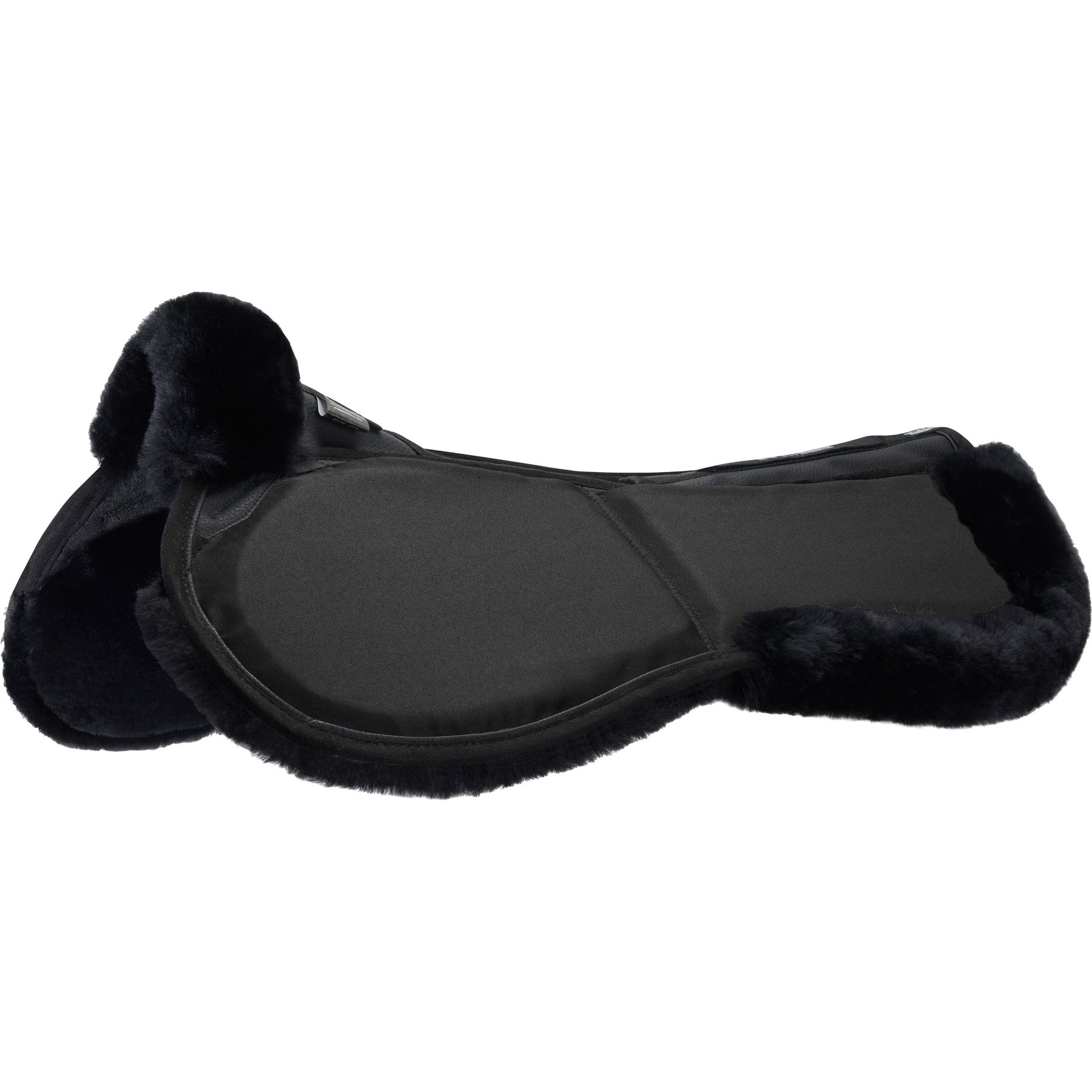 Stubben Streamline Adjuster Lambswool Jump Horse Half Saddle Pad, Black
