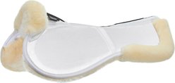 Stubben Streamline Adjuster Lambswool Jump Horse Half Saddle Pad, White