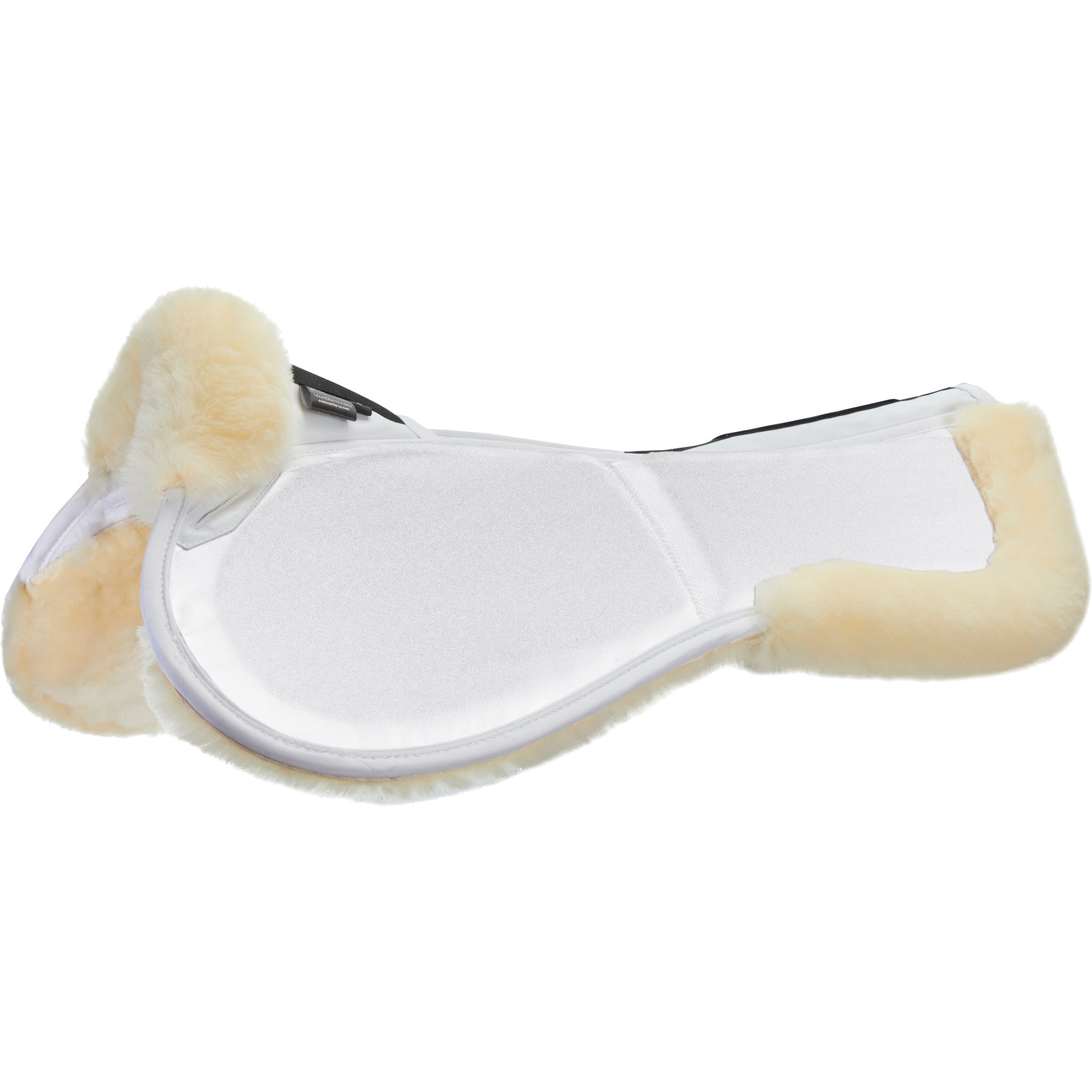 Stubben Streamline Adjuster Lambswool Jump Horse Half Saddle Pad, White