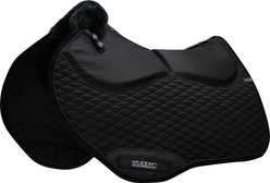 Stubben Streamline Adjuster Lambswool Jump Horse Saddle Pad, Black