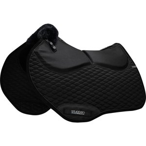 Stubben Streamline Adjuster Lambswool Jump Horse Saddle Pad, Black
