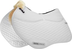 Stubben Streamline Adjuster Lambswool Jump Horse Saddle Pad, White