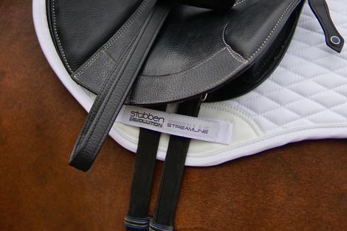 Show full view: Stubben Streamline Dressage Horse Saddle Pad, White slide 2 of 4