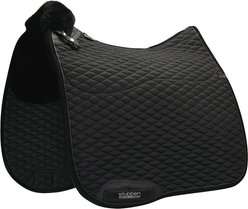 Stubben Streamline Lambswool Dressage Horse Saddle Pad, Black