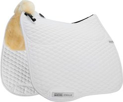 Stubben Streamline Lambswool Dressage Horse Saddle Pad, White