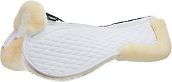 Stubben Streamline Lambswool Horse Half Saddle Pad, White