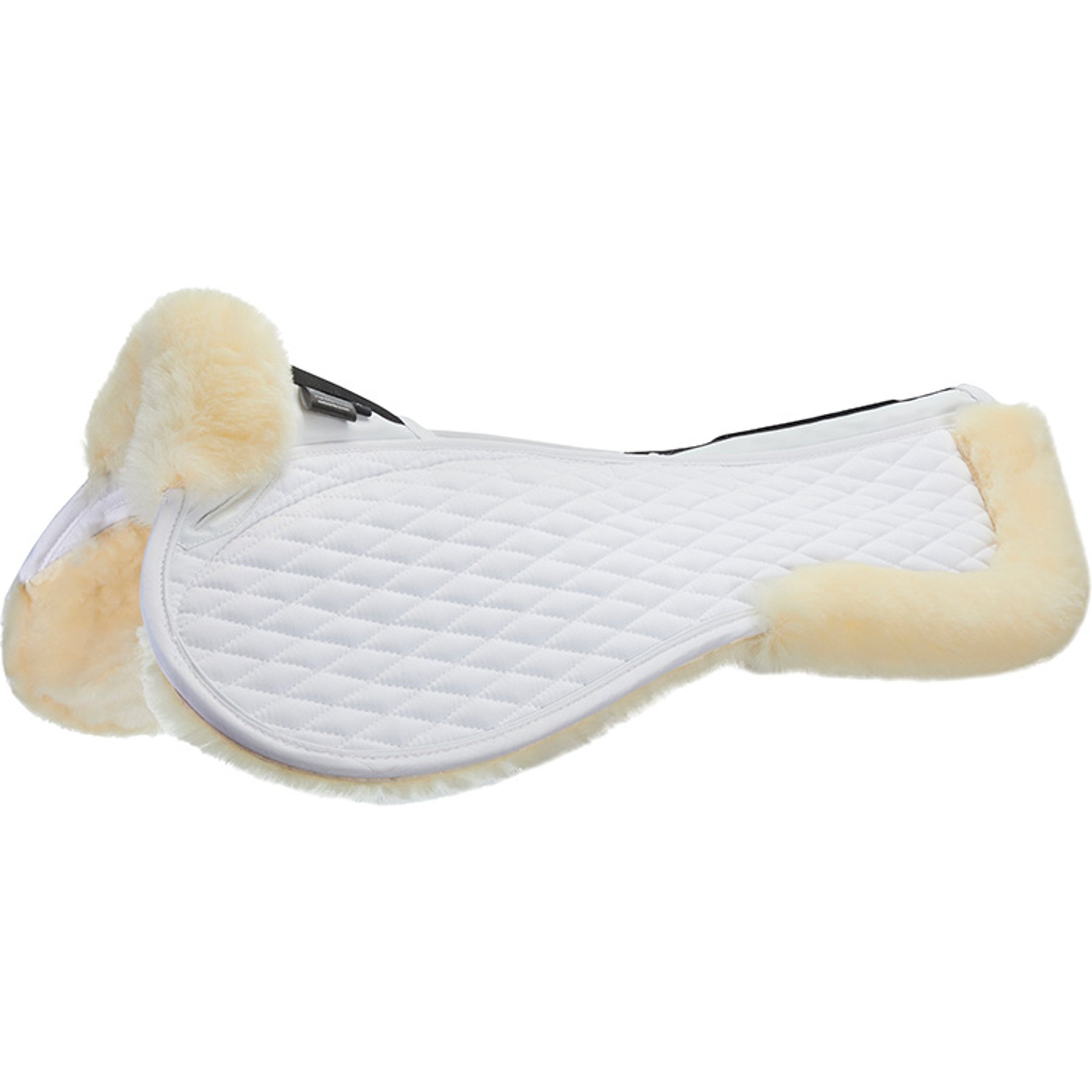 Stubben Streamline Lambswool Horse Half Saddle Pad, White