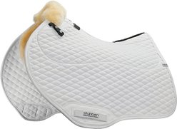 Stubben Streamline Lambswool Jumping Horse Saddle Pad, White