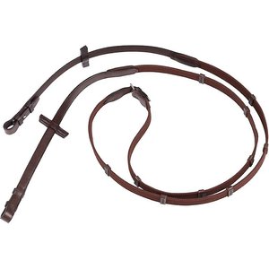 Stubben Webbed Horse Reins, Dark Brown, Cob/Full