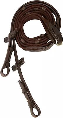Show full view: Stubben Webbed Horse Reins, Dark Brown, Cob/Full slide 4 of 4