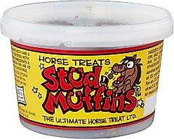Stud Muffins Molasses Horse Treats, 10-oz tub
