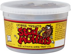 Stud Muffins Molasses Horse Treats, 20-oz tub