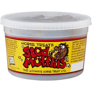Stud Muffins Molasses Horse Treats, 20-oz tub