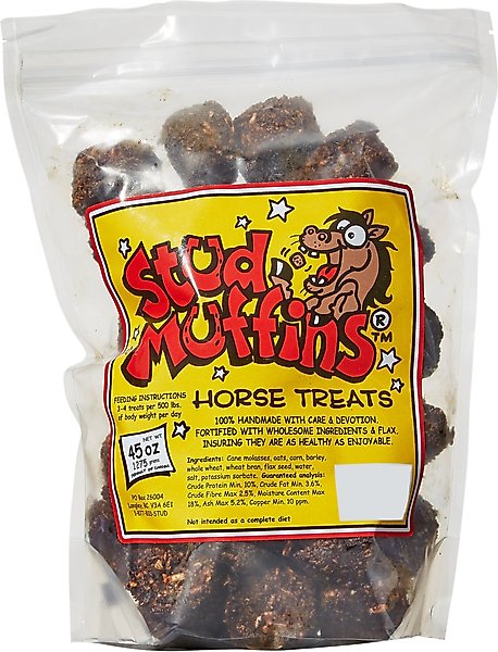 Show full view: Stud Muffins Molasses Horse Treats, 45-oz bag slide 1 of 7