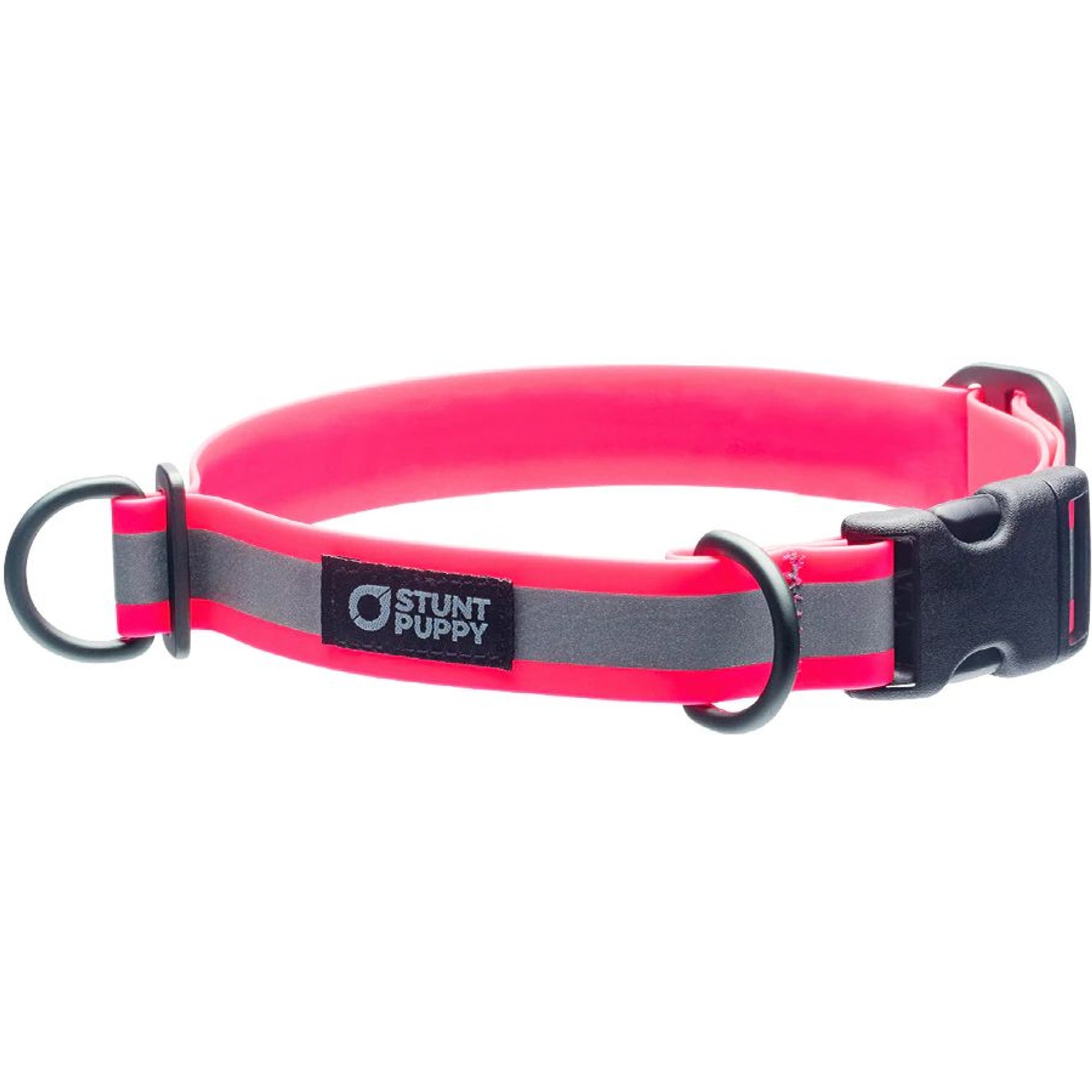 Stunt Puppy Go Dog Glo Dry Standard Dog Collar, Pink, Large