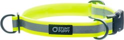 Stunt Puppy Go Dog Glo Dry Standard Dog Collar, Yellow, Medium