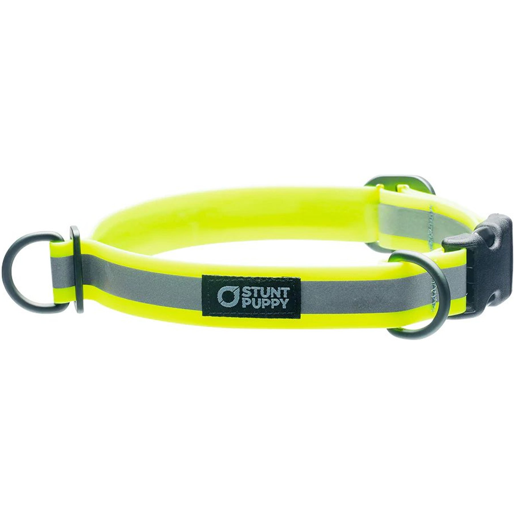 Stunt Puppy Go Dog Glo Dry Standard Dog Collar, Yellow, Medium