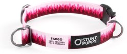 Stunt Puppy Wilderness Everyday Personalized Dog Collar with Custom ID, Pine Pink, Small: 12 to 16-in neck, 3/4-in wide