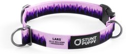 Stunt Puppy Wilderness Everyday Personalized Dog Collar with Custom ID, Pine Purple, Small: 12 to 16-in neck, 3/4-in wide