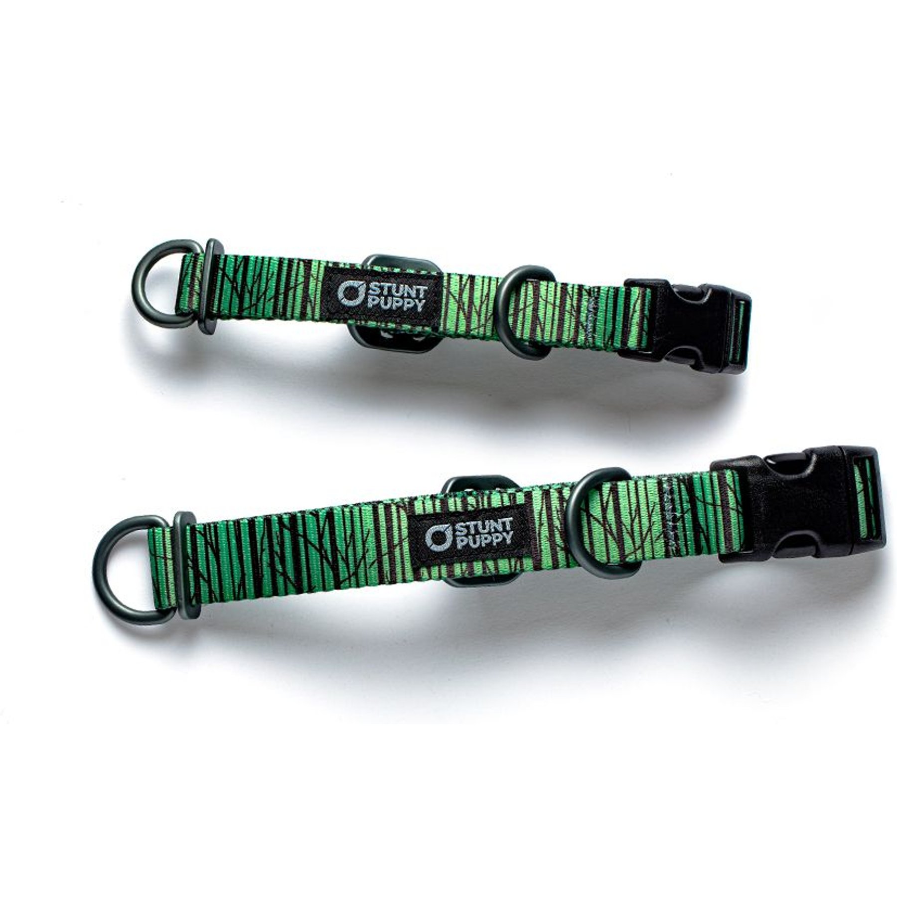 Stunt Puppy Wilderness Standard Dog Collar, Birch Green, Medium