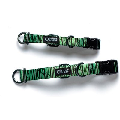 Stunt Puppy Stunt Puppy Wilderness Standard Dog Collar, Birch Green, Medium