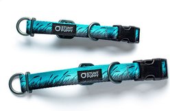 Stunt Puppy Wilderness Standard Dog Collar, Marsh Blue, Small